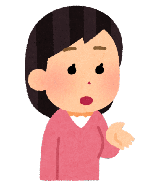 真剣な表情で話す女性