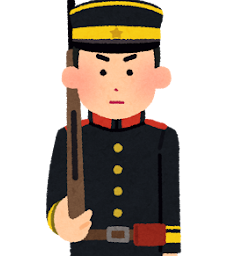 軍服を着ている兵隊。