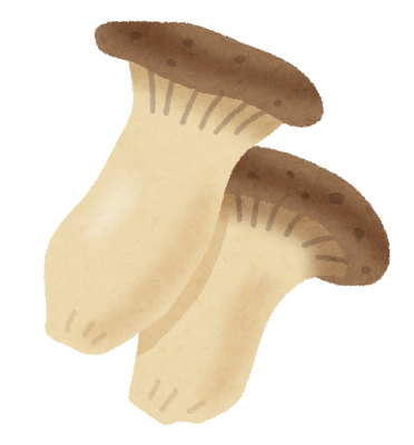 えりんぎのイラスト（茸）