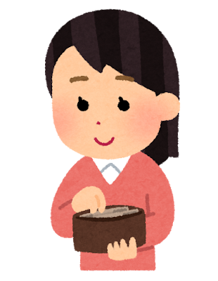 財布を開けて中から現金を取り出そうとしている女性のイラストです。