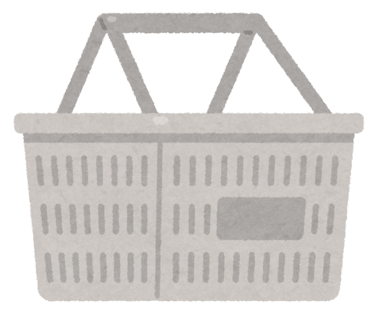 買い物かごのイラスト