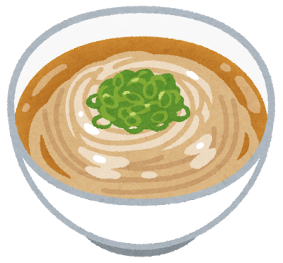 かけうどんのイラスト