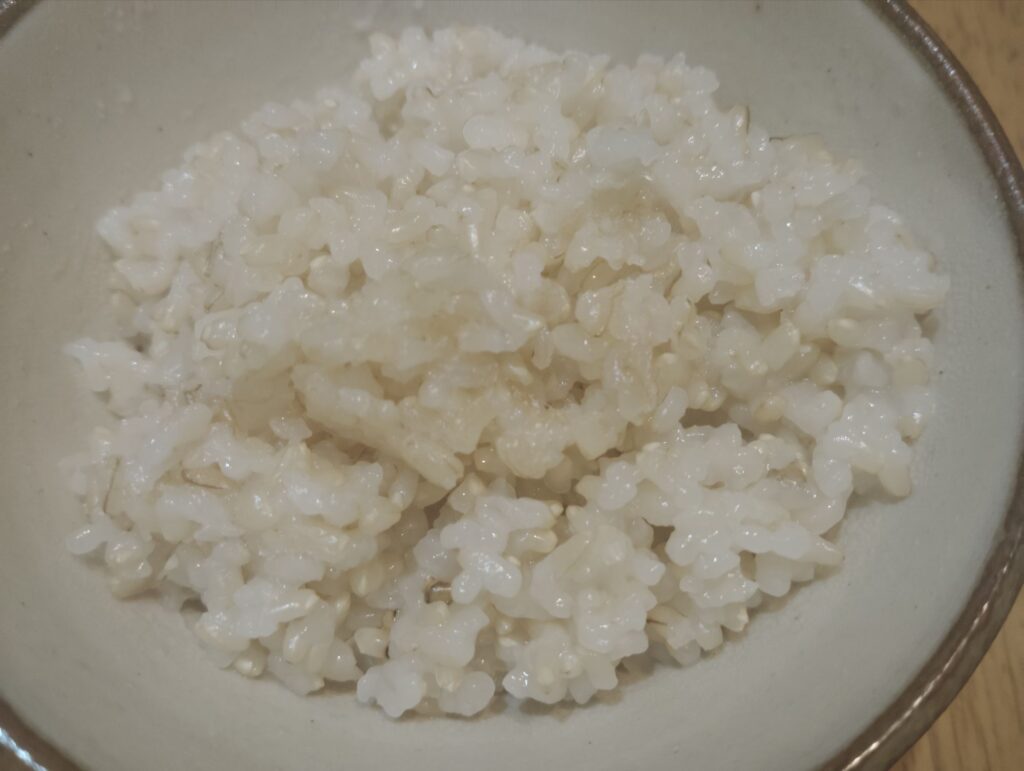 玄米ご飯。