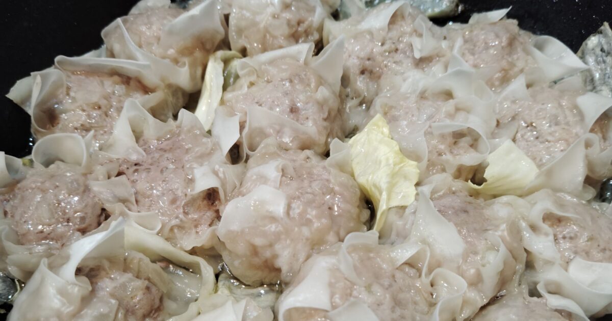 豚ミンチの手作り焼売。