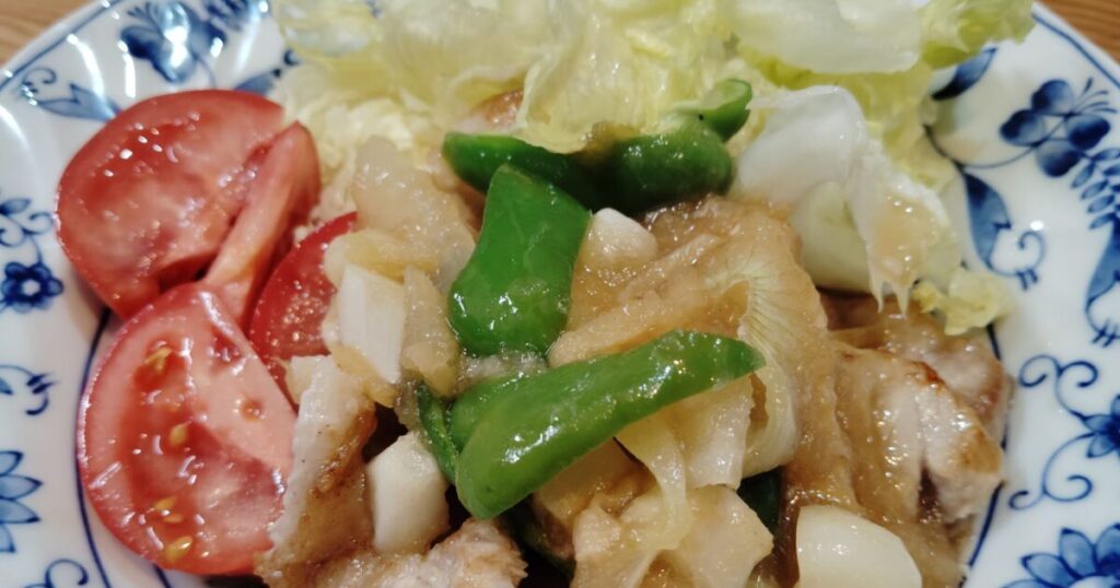 豚肉ソテーの玉ねぎソース絡め