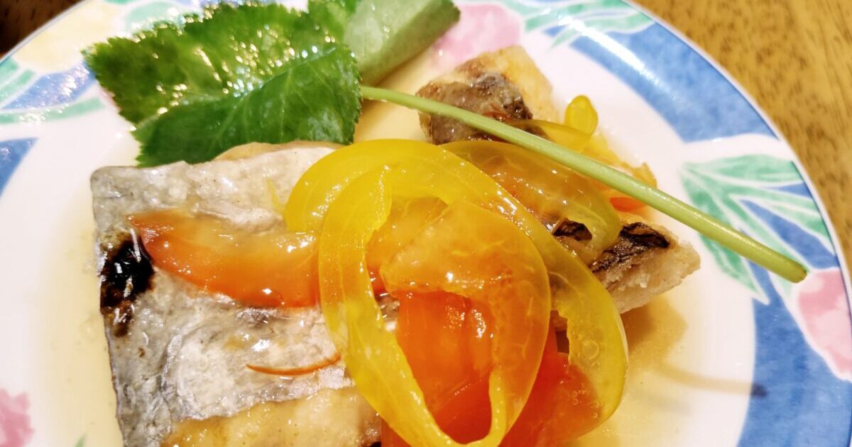 太刀魚の唐揚げ銀あんかけ