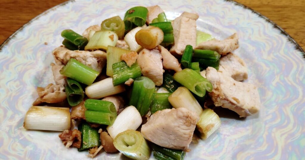 鶏むねと長ネギの旨塩焼き鳥