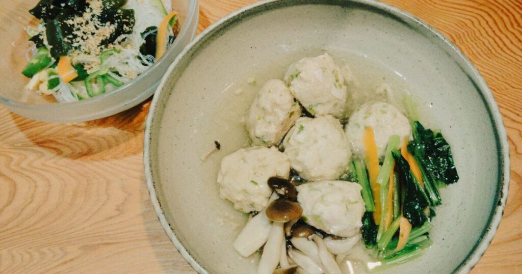 鶏ひき肉の和風あんかけ