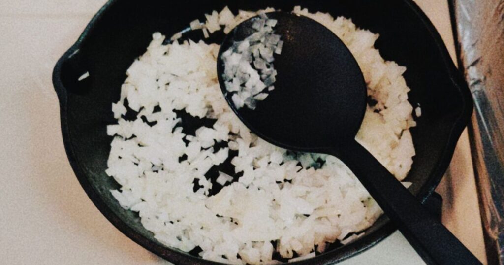 炒めた玉ねぎ